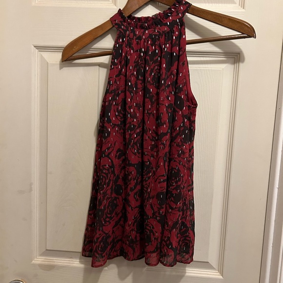 Simply Vera Red and Black Sleeveless Top -size s - Picture 2 of 9